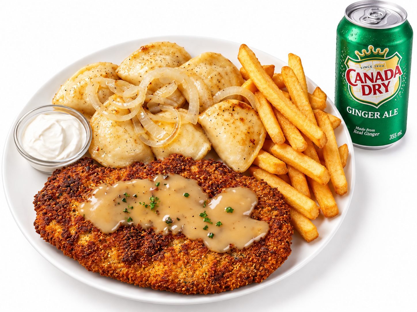 Schnitzel & Perogies
