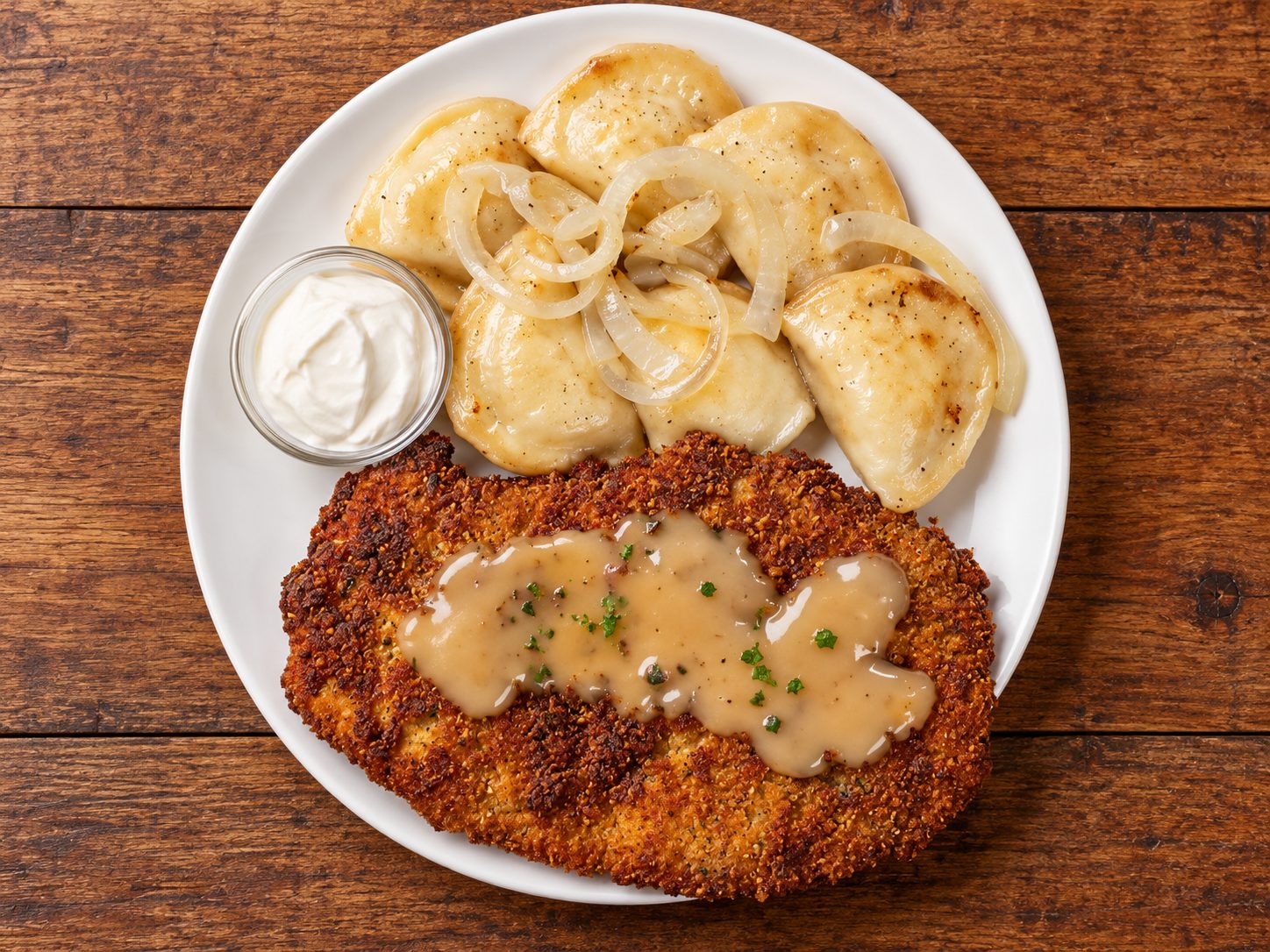 Schnitzel & Perogies